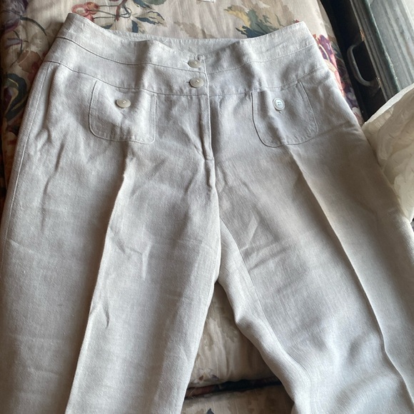 Elliott Lauren linen beige pants size 8 - Picture 1 of 4